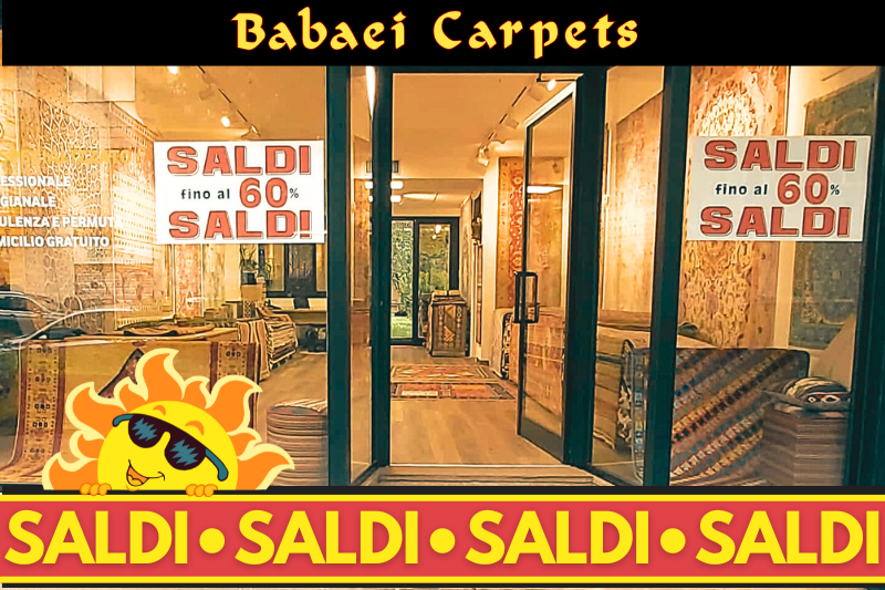 Saldi Luglio 2024 - Babaei Carpets punto vendita in via Giovanni da Procida n.14 a Milano