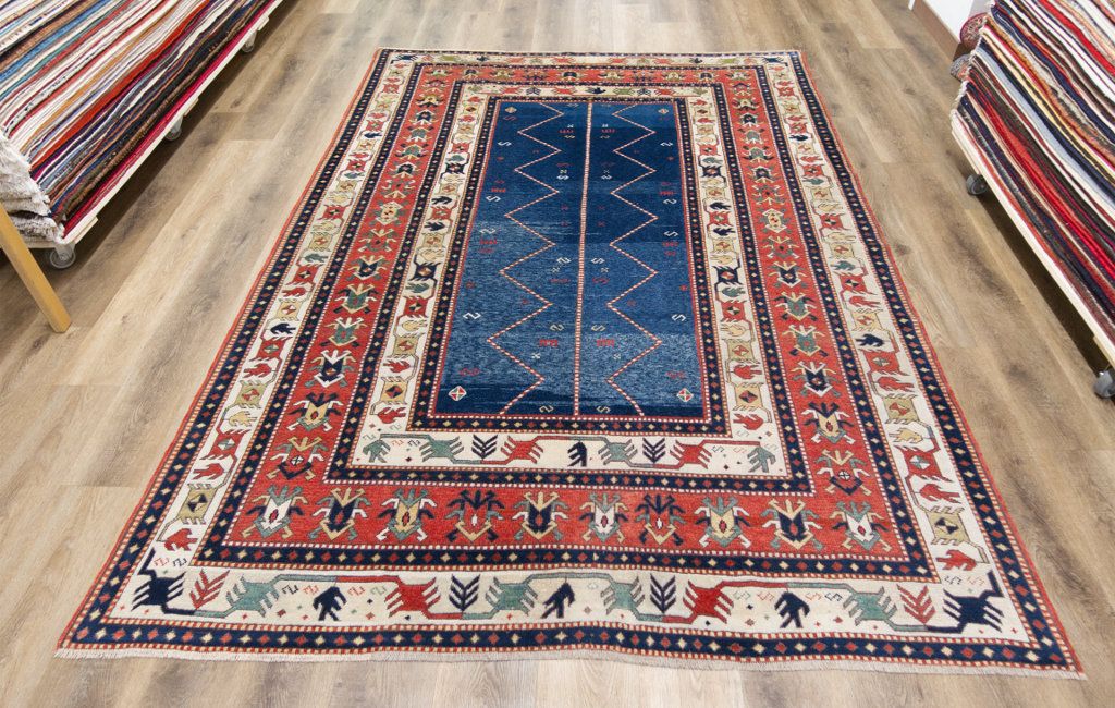 Tappeto Kazak caucasico - 255x180 cm - Lana 100%