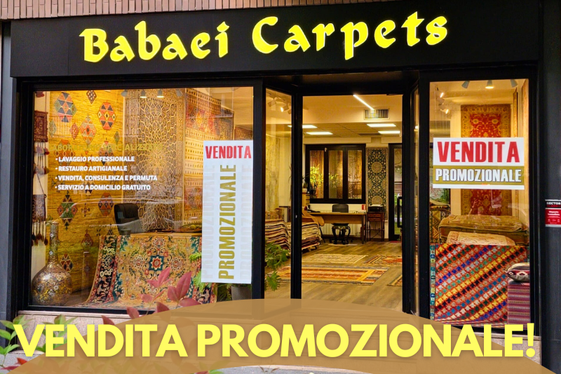 Saldi Gennaio 2024 - Ampia disponibilità di tappeti persiani presso il punto vendita di via Giovanni da Procida n.14 a Milano