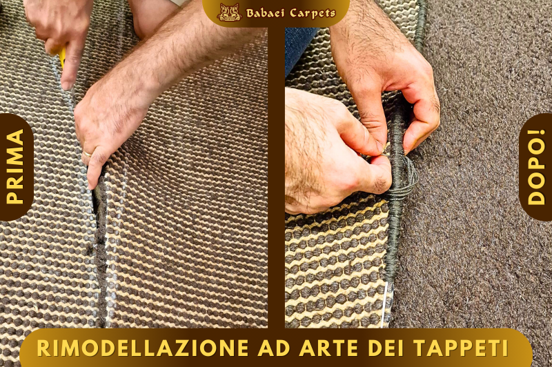 Servizio di rimodellazione ad arte dei tappeti