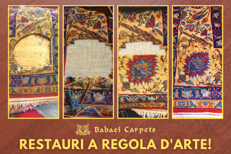 Ricostruzione porzione tappeto erivan 